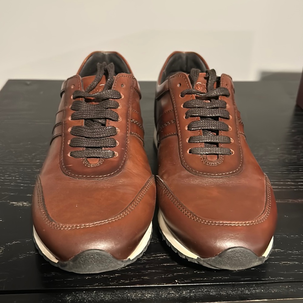 BRUNOMAGLI Men’s Connor Shoe in Rust Leather Size 8